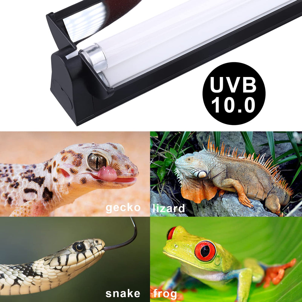 Aiicioo T5 UVB Desert Kit aluminum-frame design supports heat dissipation.