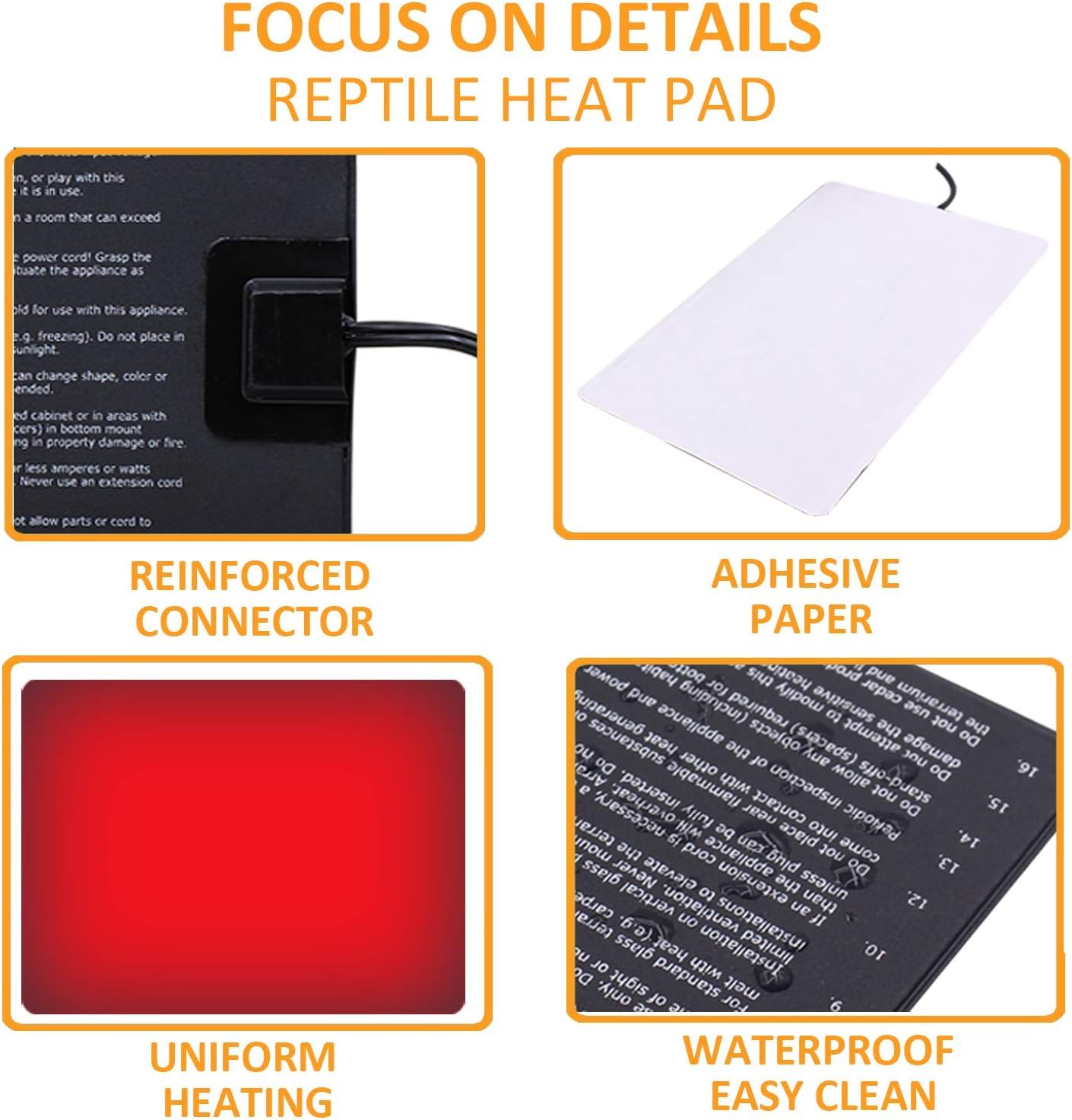 Aiicioo upgraded adhesive under-tank pad reduces melting and adhesion failures.