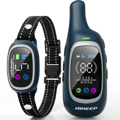 AIKEEP 2-in-1 dog collar remote setup highlights long-range training up to 3300 feet.