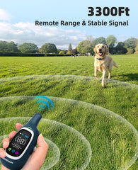 AIKEEP remote shows 3300ft range for wide-area training sessions.