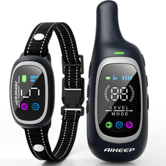 AIKEEP dog collar remote setup enables quick pairing for training.