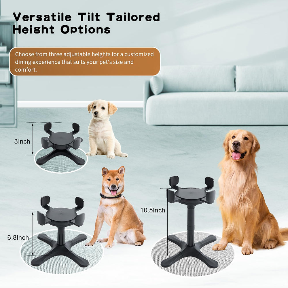 Aileway elevated dog bowl stand demonstrates easy-assembly for quick setup.