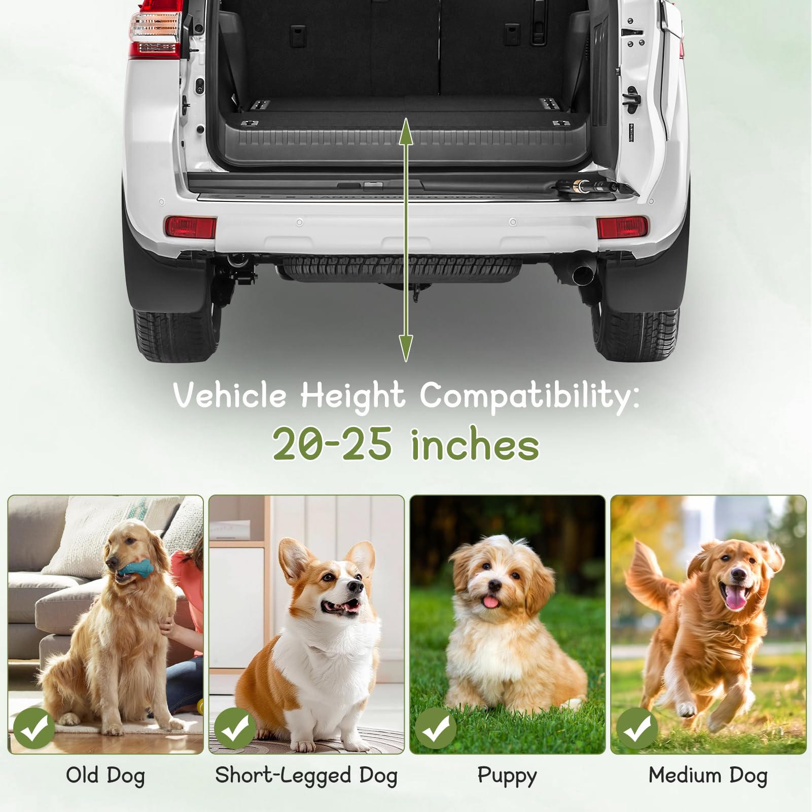 AILOO dog stairs foldable design ideal for high beds and sofas.
