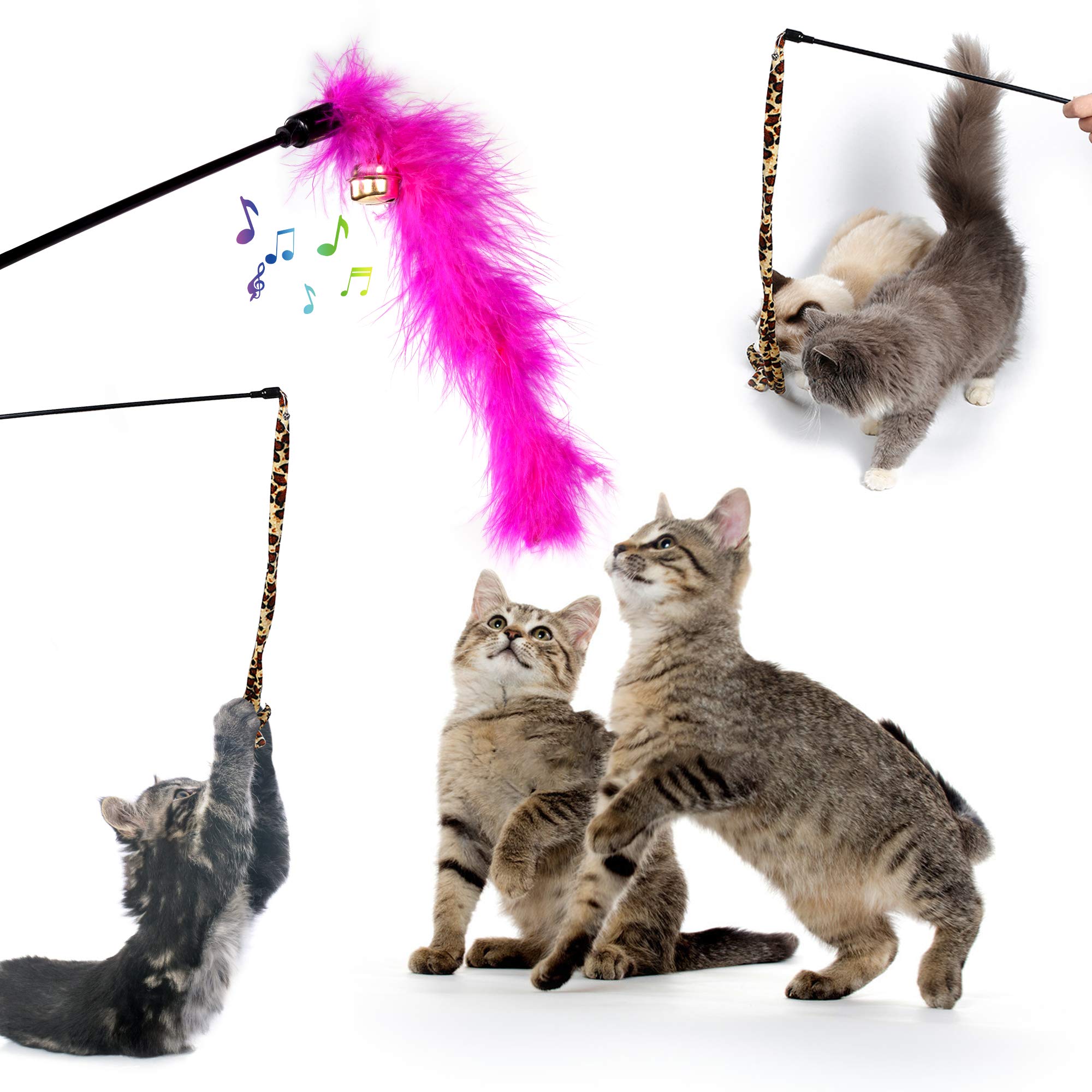 AILUKI colorful balls and bells stimulate curiosity and motion.