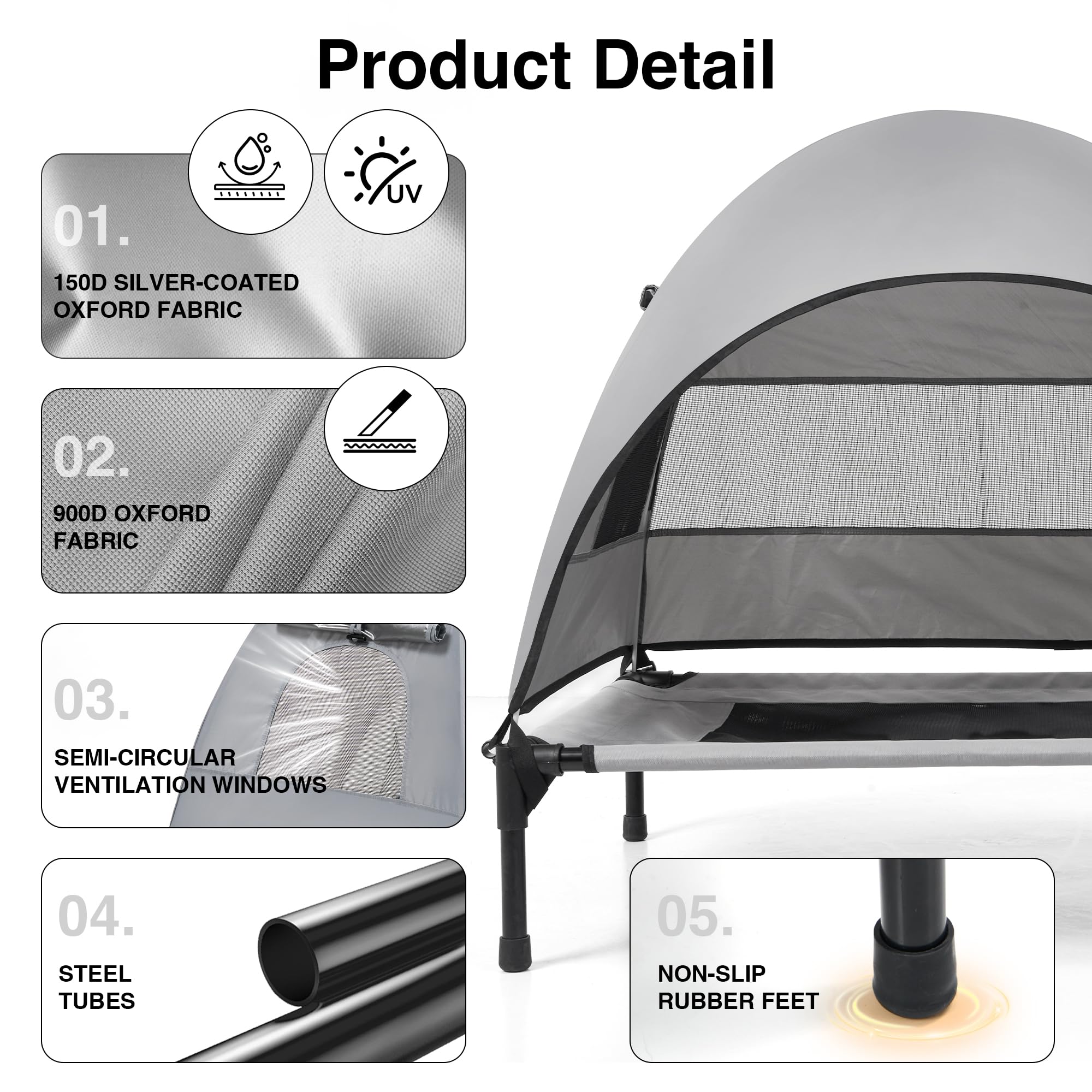 Aimease portable setup unfolds quickly for camping or beach trips
