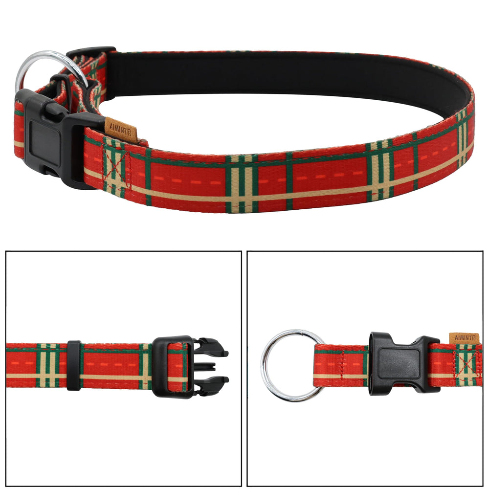 Aiminto dog collar adjustable-strap ensures a snug fit for many breeds