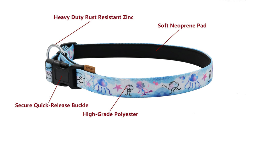 Aiminto adjustable strap collar fits many breeds for secure, comfortable control.