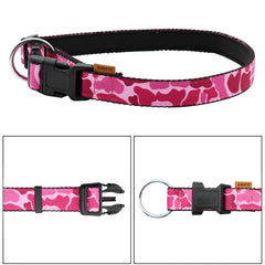 Aiminto dog collar with quick-release buckle for easy removal during play.