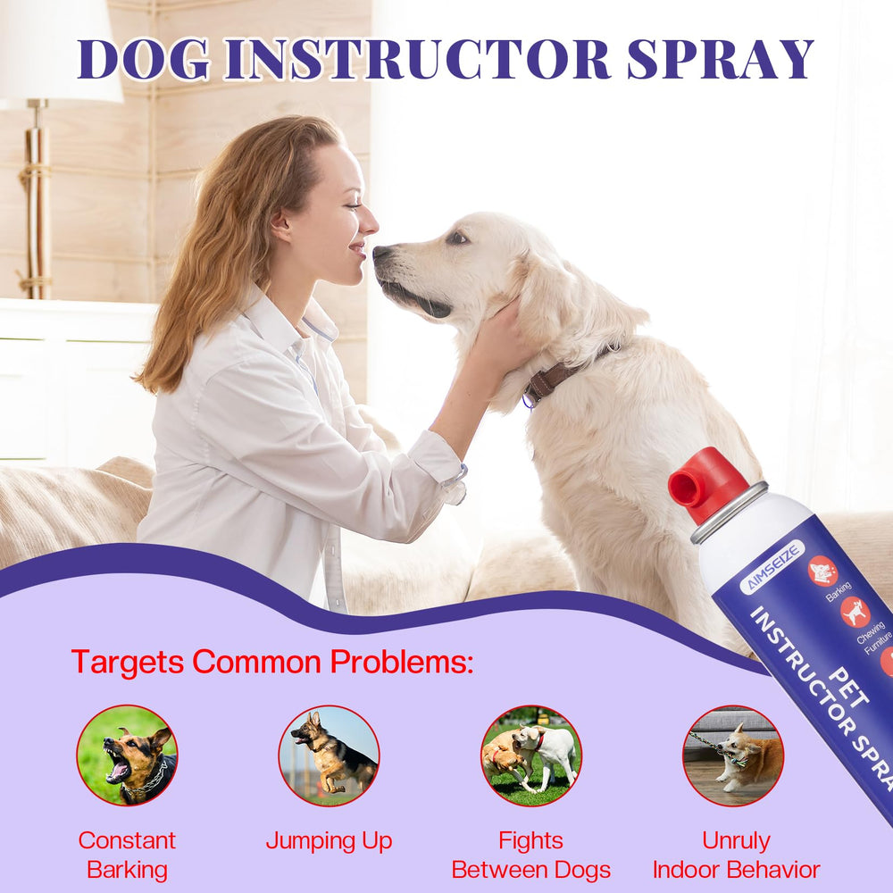 AIMSEIZE dog corrector spray hiss deterrent close-up showing air sound deterrent