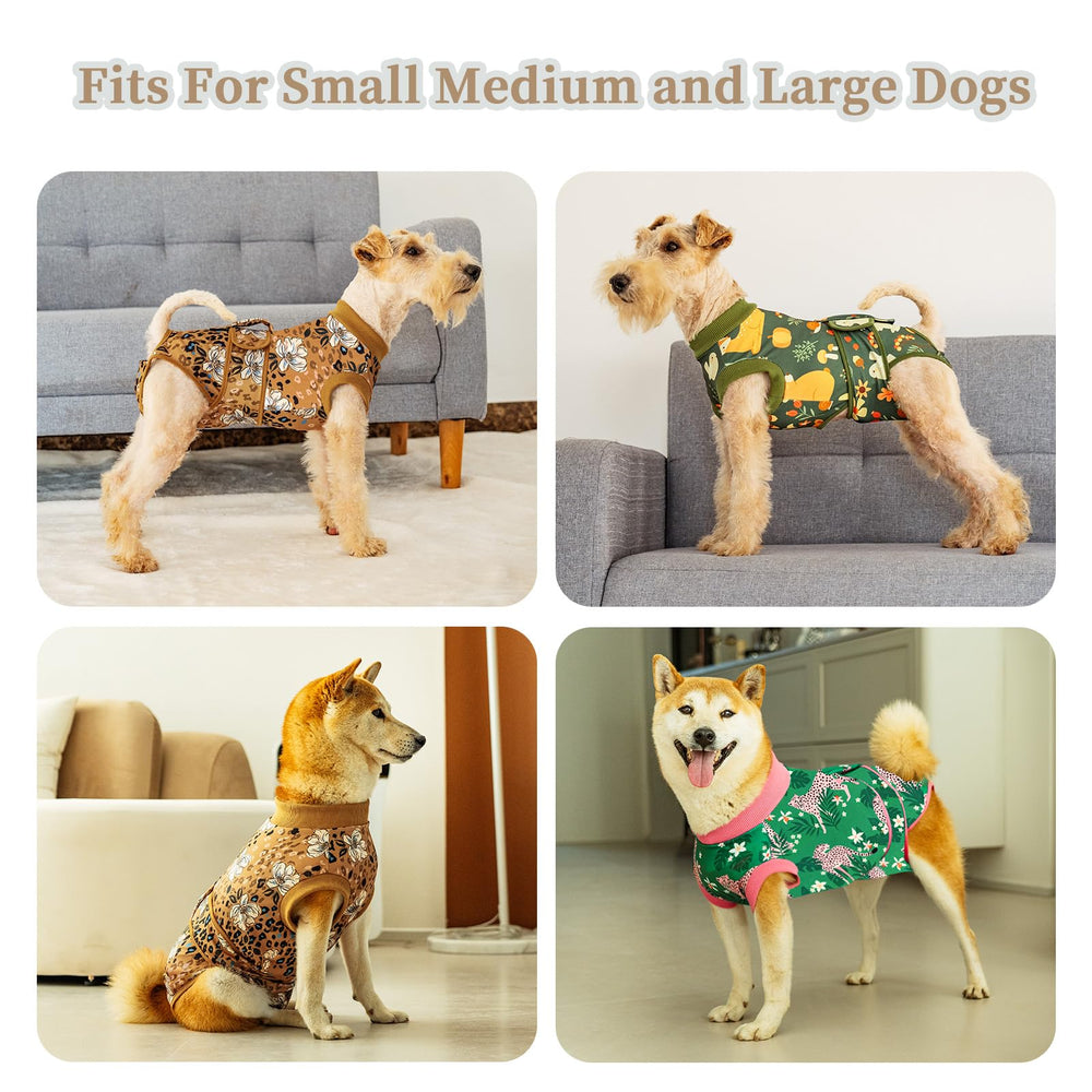 Aimydog recovery-suit-sizes-range ensures proper fit from small to large breeds