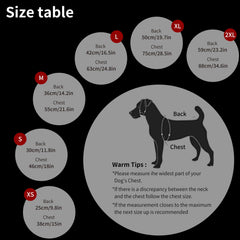 AIMYDOG Warm Dog Winter Coat back strap harness layout for secure adjustment.