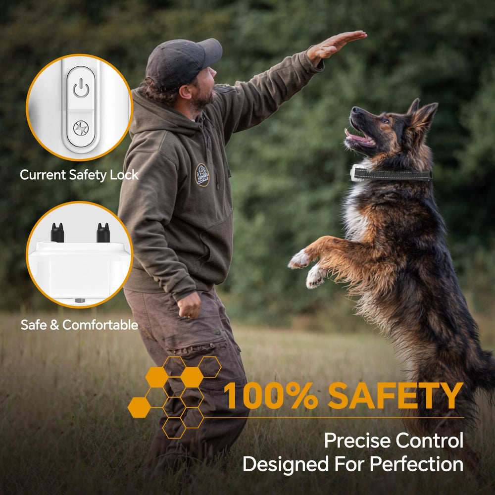 AINSYLI collar provides up to 7-10 days between charges with 2-hour quick recharge