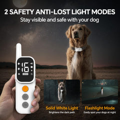 AINSYLI training modes offer beep, vibration, safe shock, and LED light options