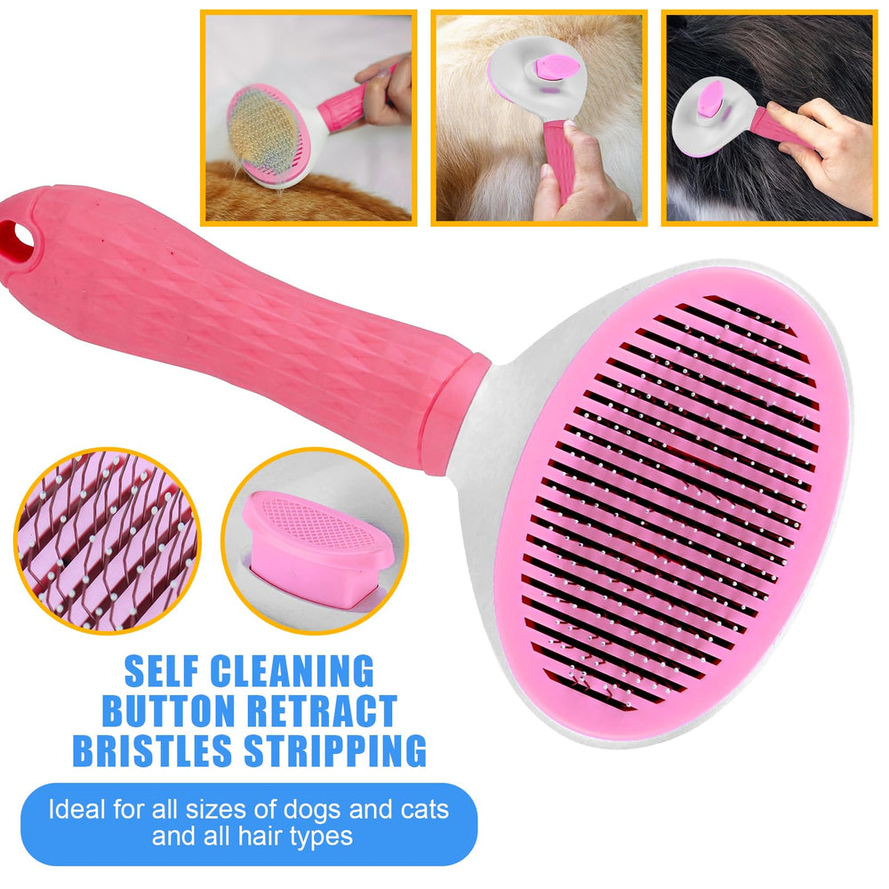 Aiolpy deshedding comb for dogs and cats removes loose fur and reduces shedding.