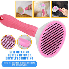 Aiolpy deshedding comb for dogs and cats removes loose fur and reduces shedding.