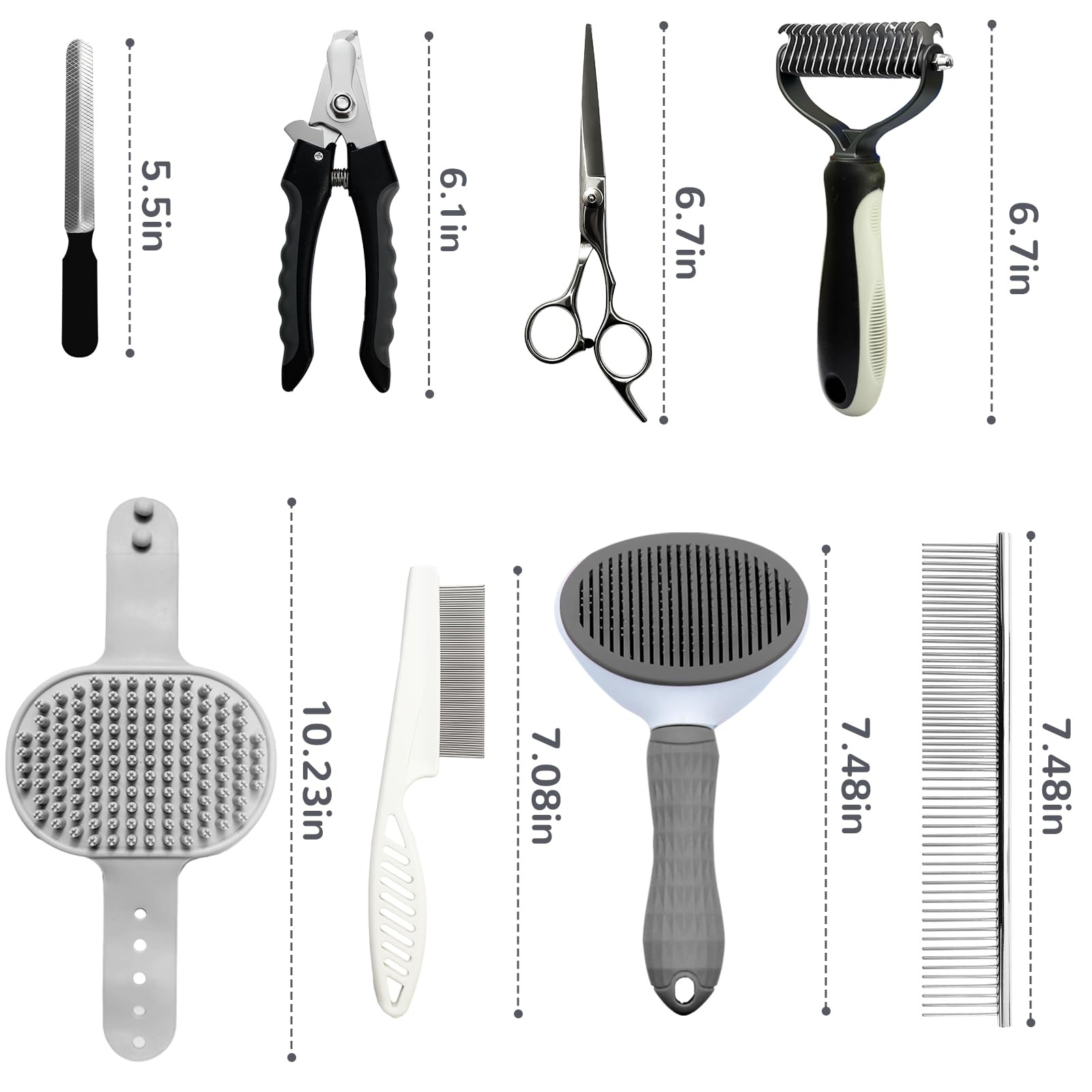 Aiolpy dual-sided comb close-up with coarse and fine teeth for versatile grooming