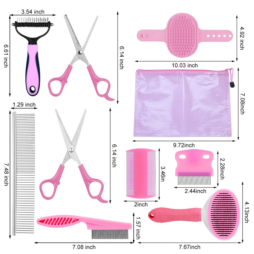 Aiolpy fine grooming comb offers precise detangling in delicate areas.