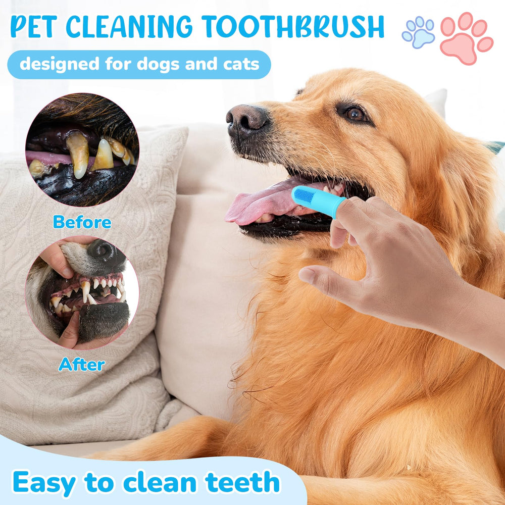 Aiolpy finger toothbrush 360° coverage cleans all tooth surfaces.