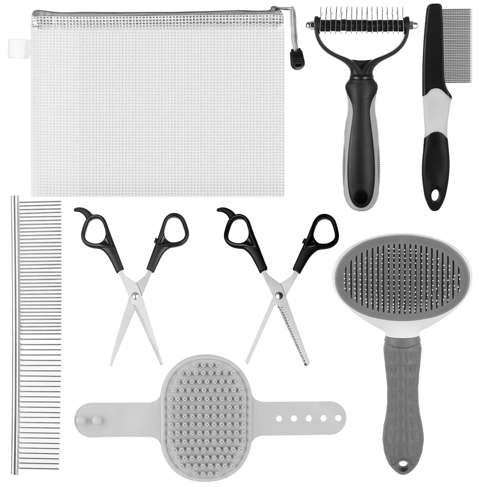Aiolpy Pet Grooming Kit ergonomic handle for comfortable long grooming sessions