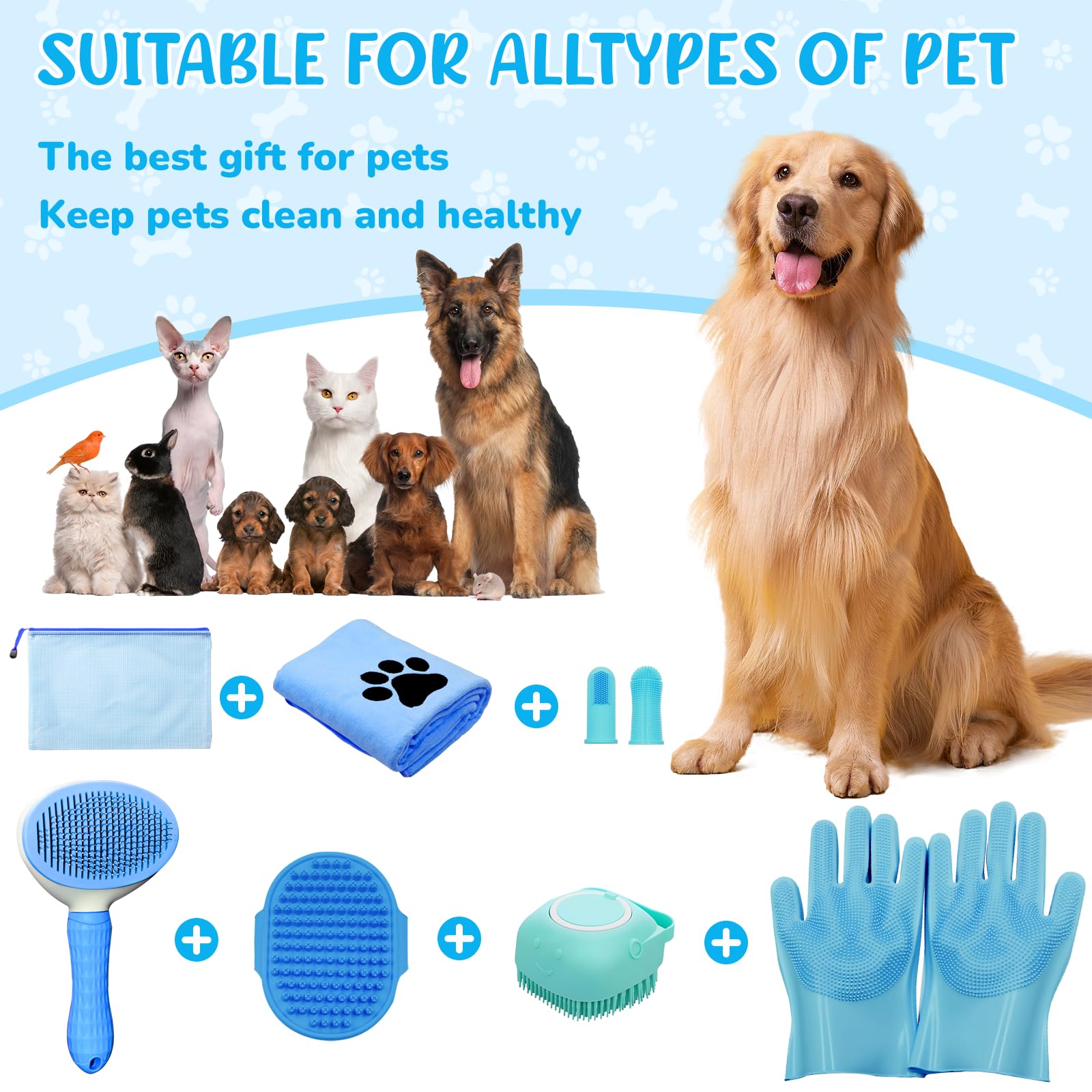 Aiolpy storage bag keeps grooming tools organized for travel.