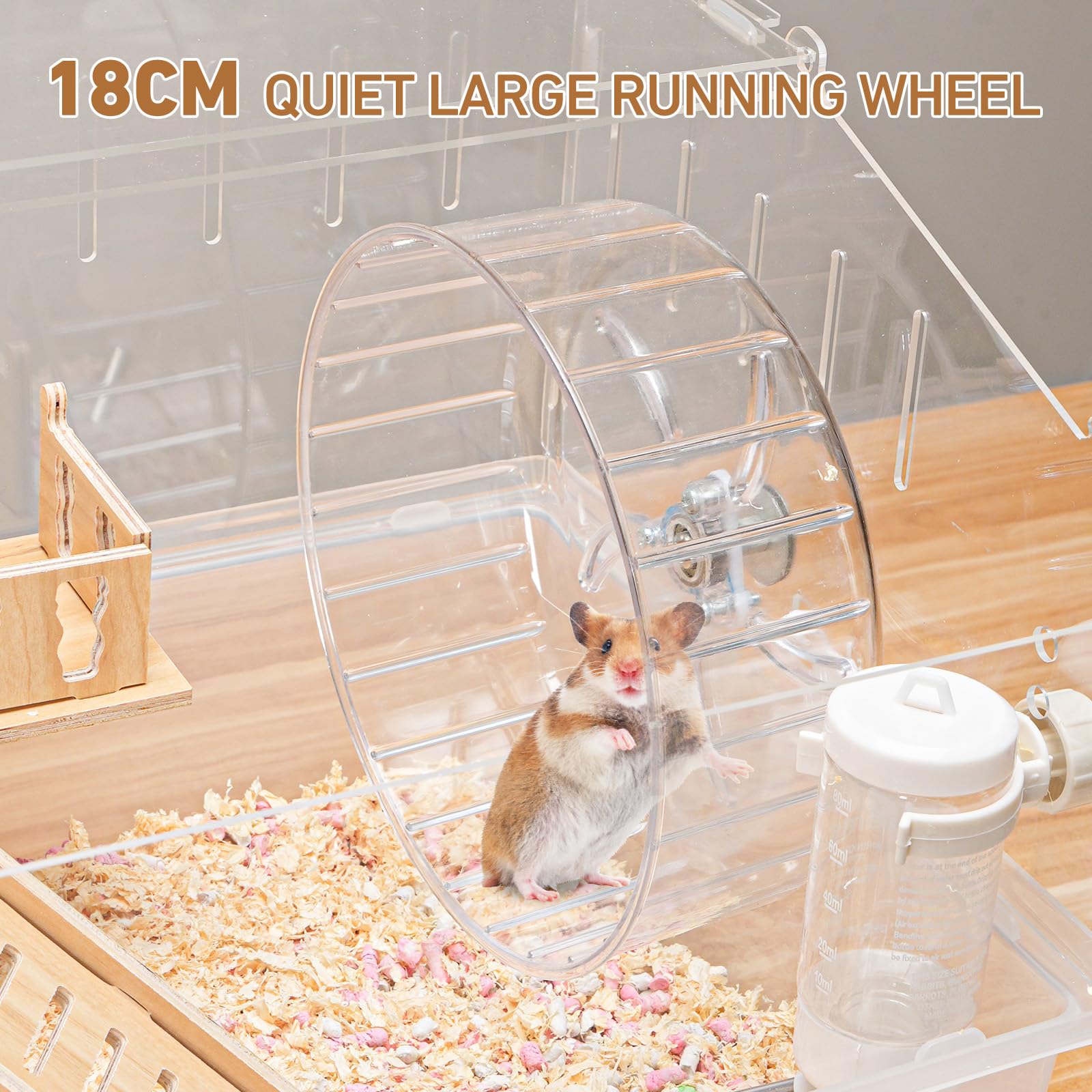 Aipawzz hamster cage full accessories set supports enrichment.