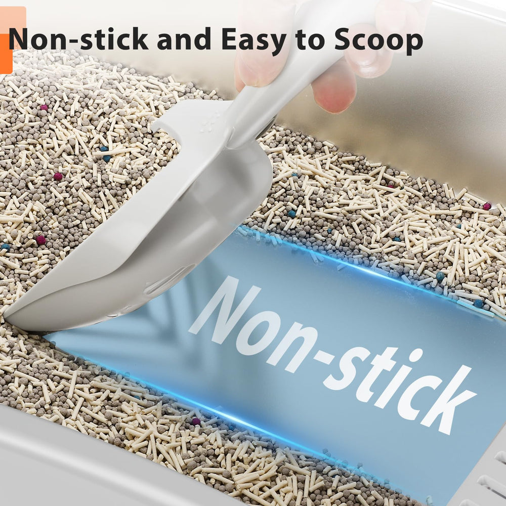 AIPERRO 30-degree litter filter plate helps keep litter inside the box.