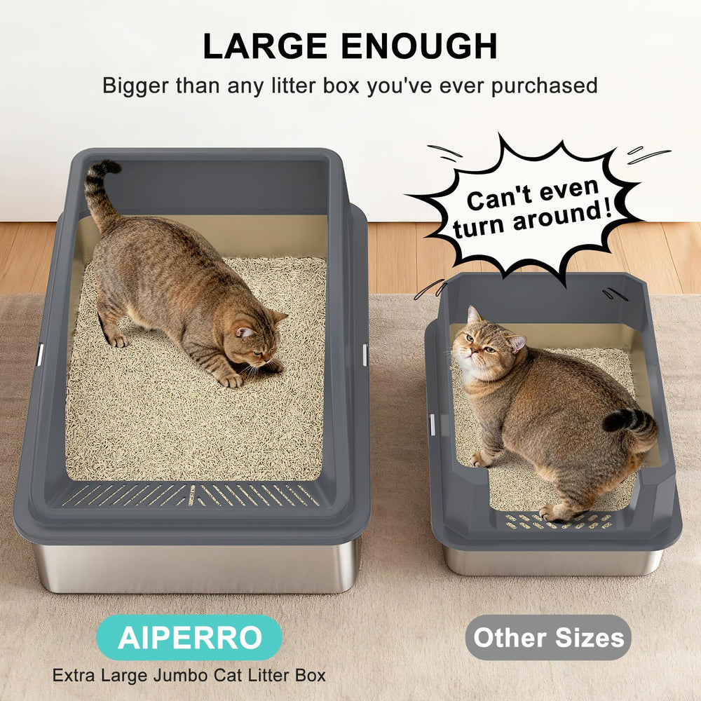 Aiperro angled-30-degree litter-filter-plate reduces tracking for cleaner floors.
