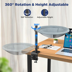 AIPERRO Cat Desk Bed height-adjustment up to 14 inches for customizable comfort