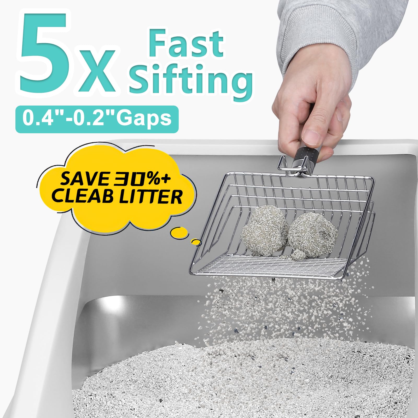 AIPERRO cat litter mat traps litter, reducing floor cleanup