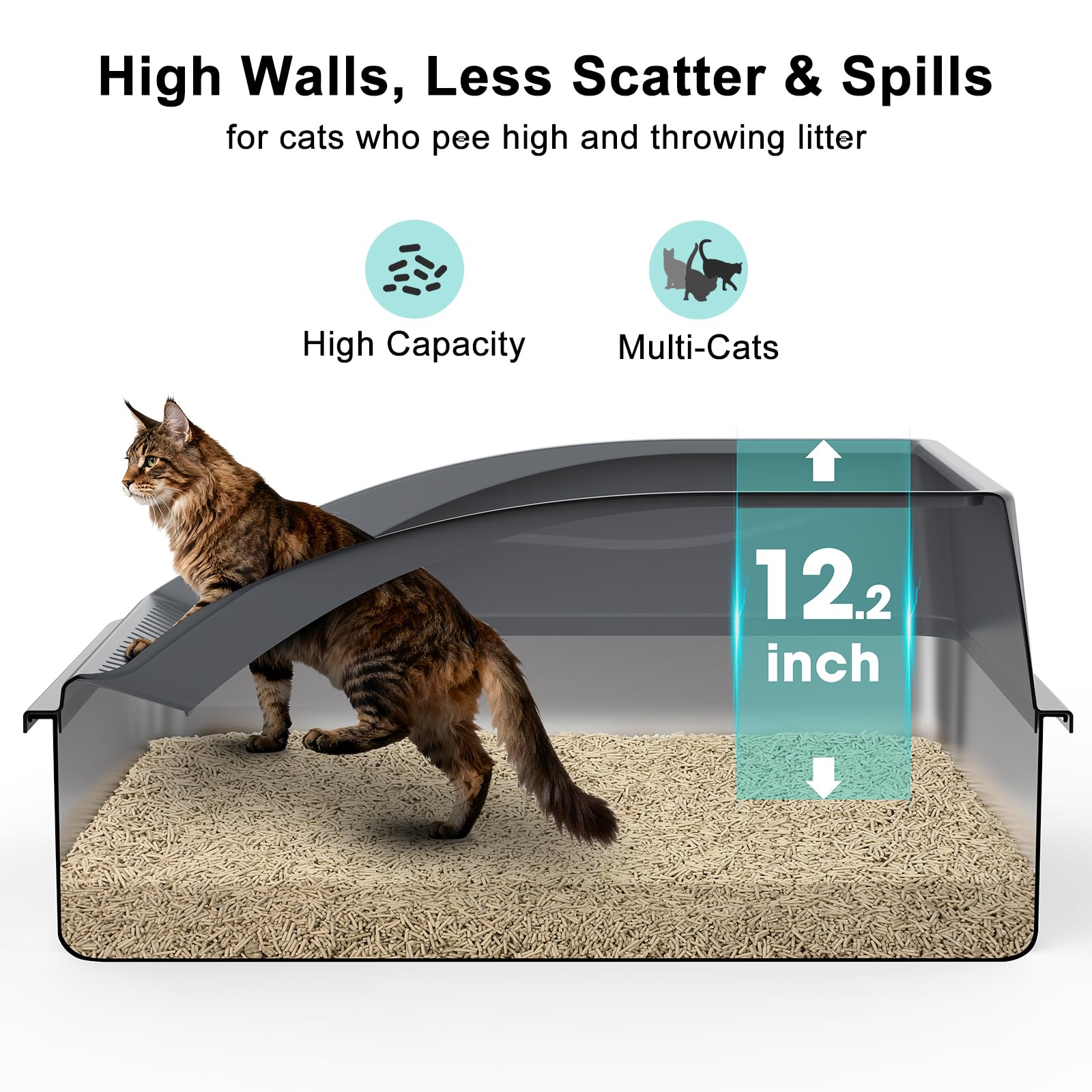 Aiperro curved edges with odor containment keep living areas fresher.