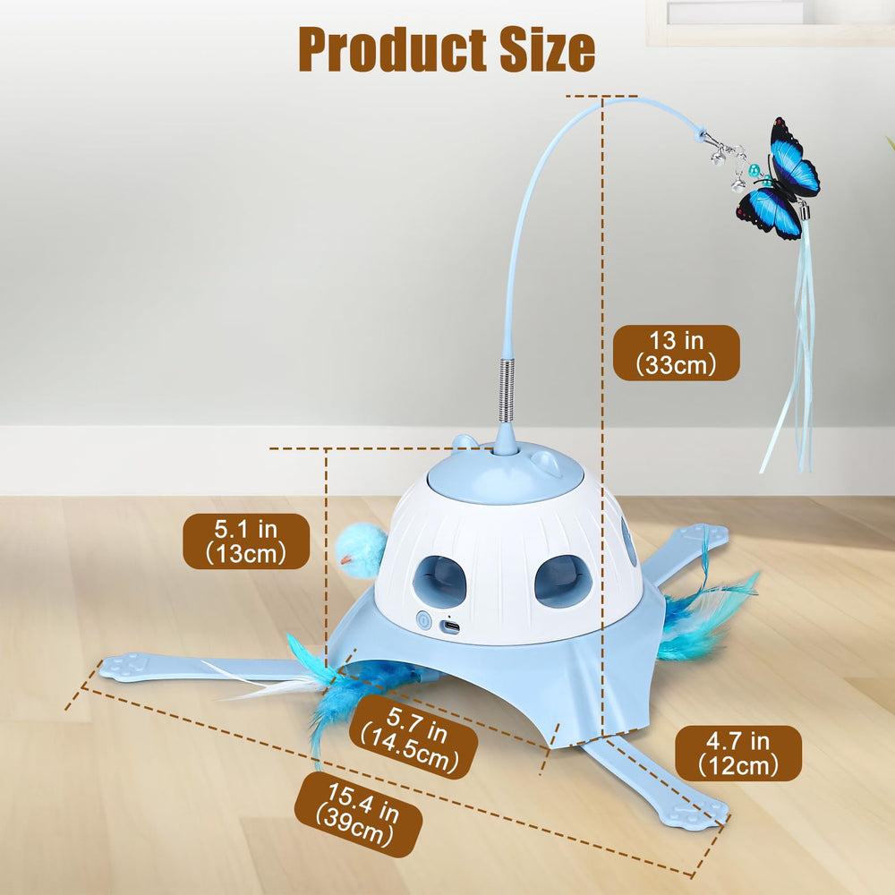 AIPERRO indoor-cat-enrichment image showcases multi-cat friendly design for shared fun.