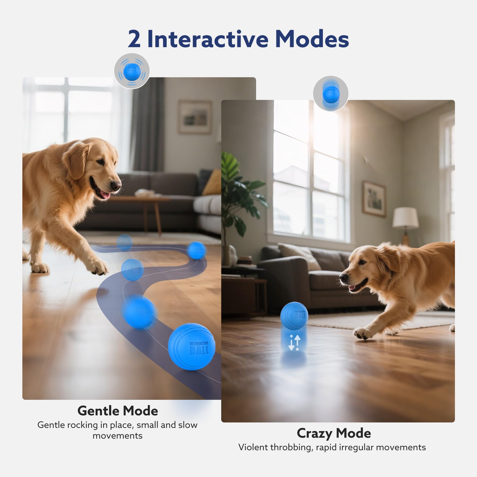 AIPERRO interactive dog ball outer-shell material emphasizes durability