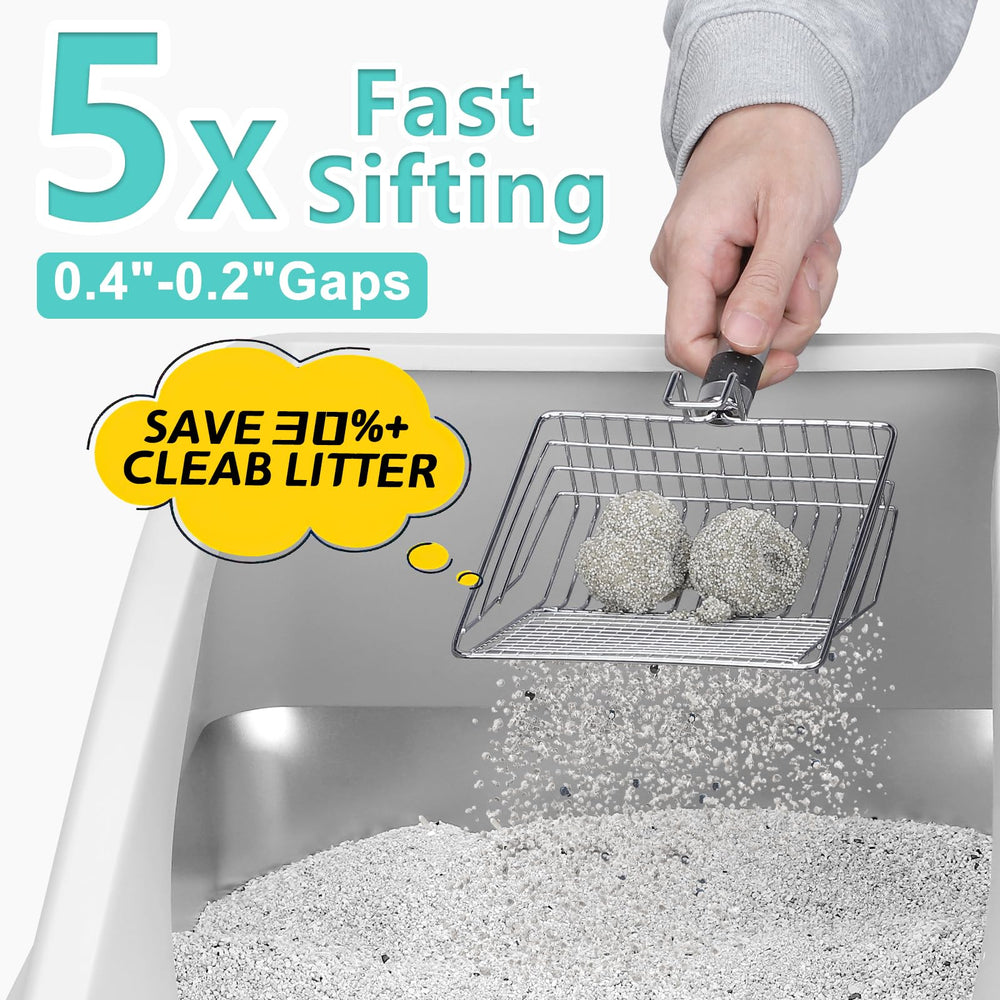 AIPERRO litter box sealed bottom prevents leaks and odors