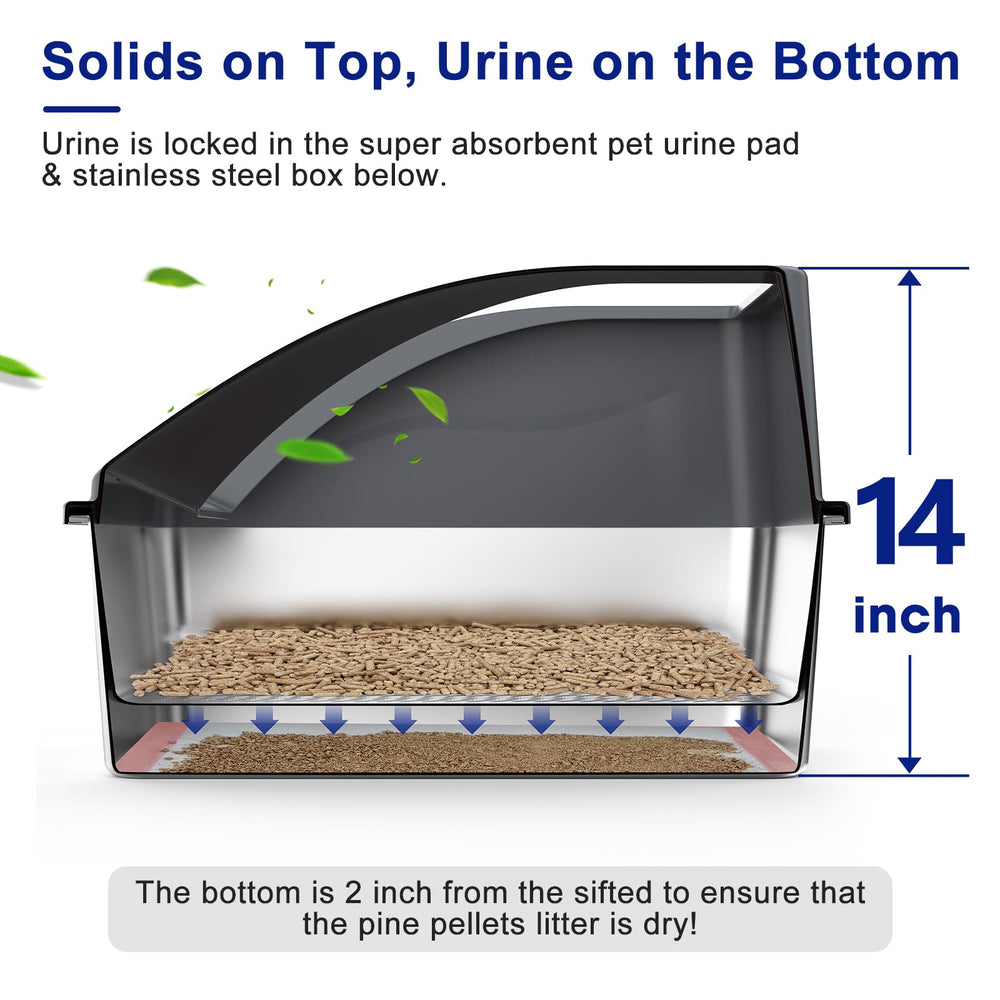AIPERRO lower 8-inch chamber offers durable, rust-resistant bottom for heavy use.