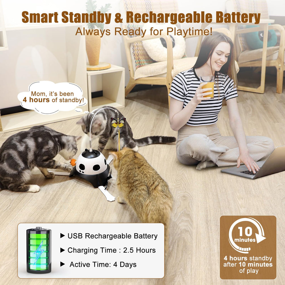AIPERRO silicone non-slip pads secure the toy on floors.