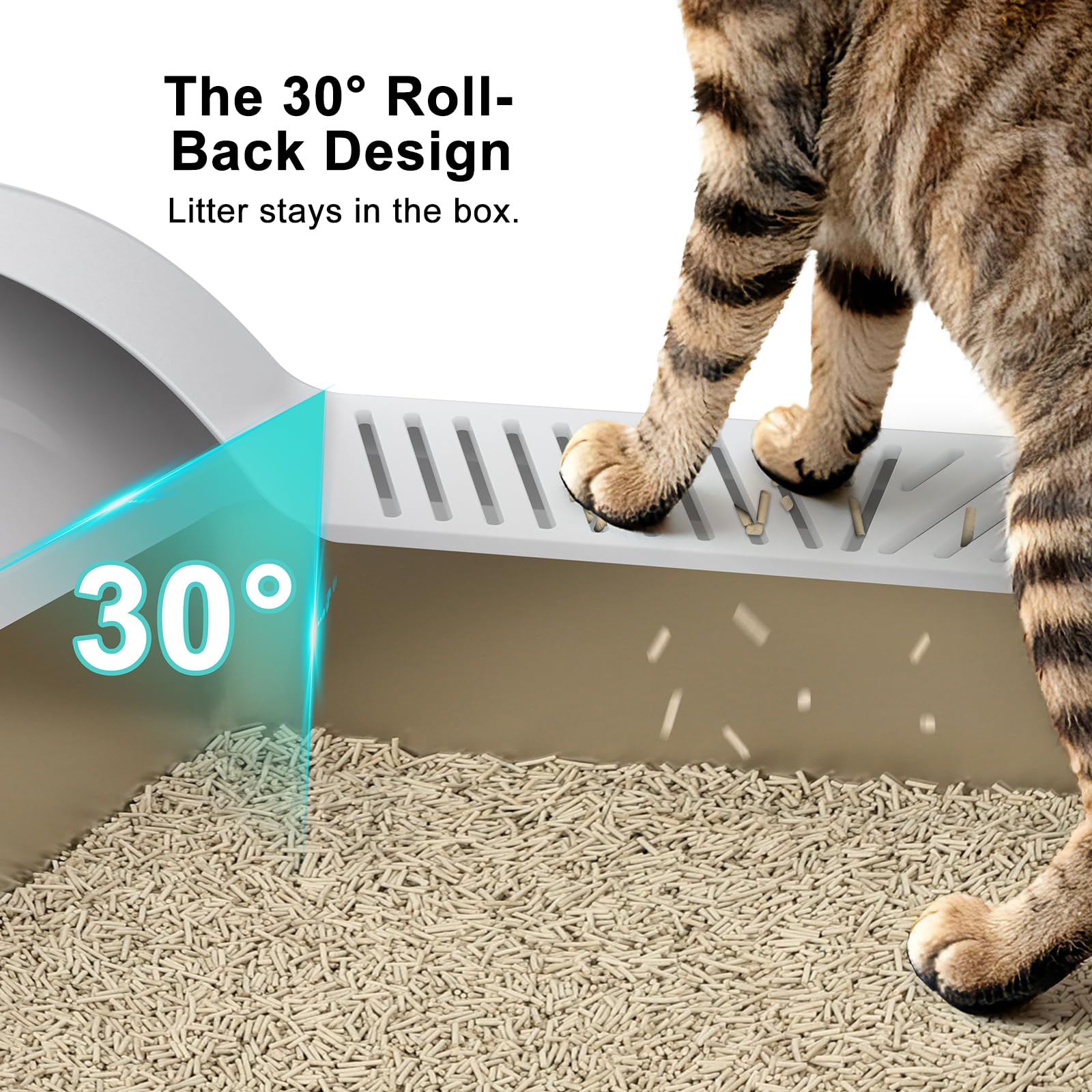 AIPERRO includes a litter scoop for convenient daily upkeep
