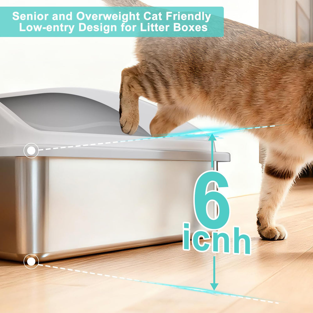 AIPERRO large multi-cat ready box supports two or more cats comfortably