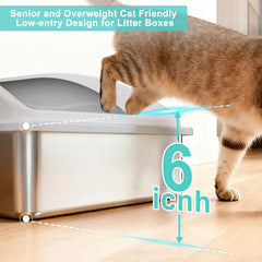 AIPERRO large multi-cat ready box supports two or more cats comfortably