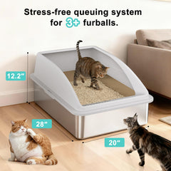 AIPERRO patented 30-degree filter reduces litter tracking for tidier rooms