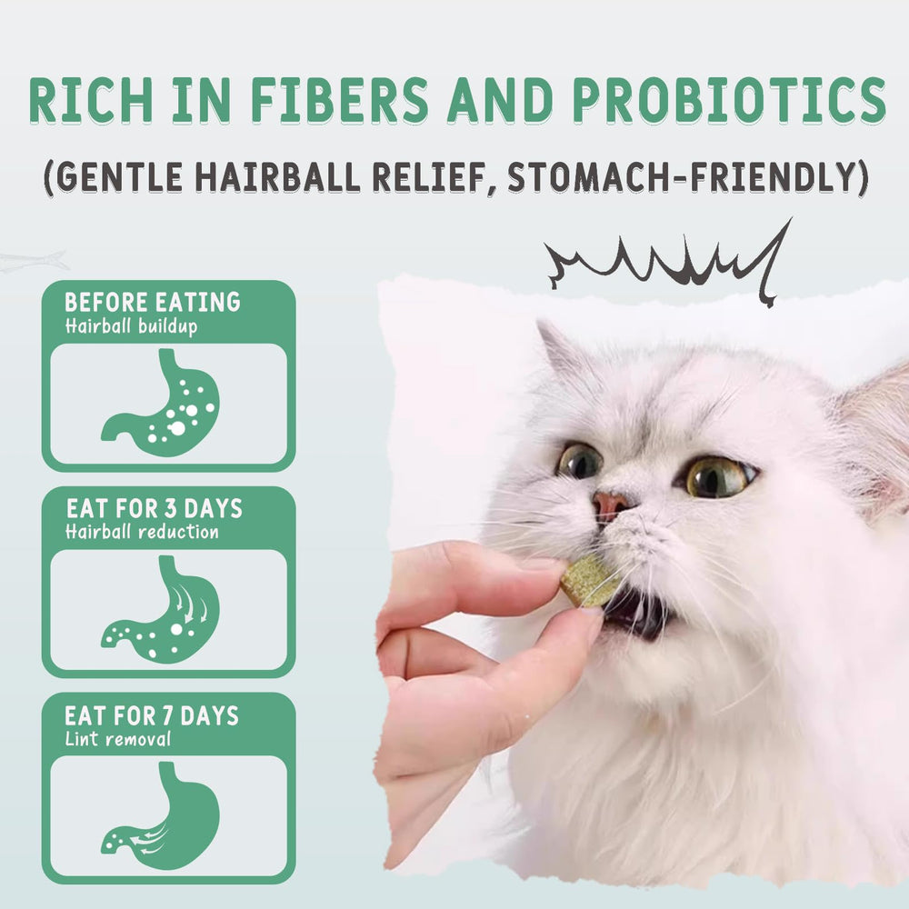 AIPETI hairball control texture indicates reduced hairball incidents with crunchy bites