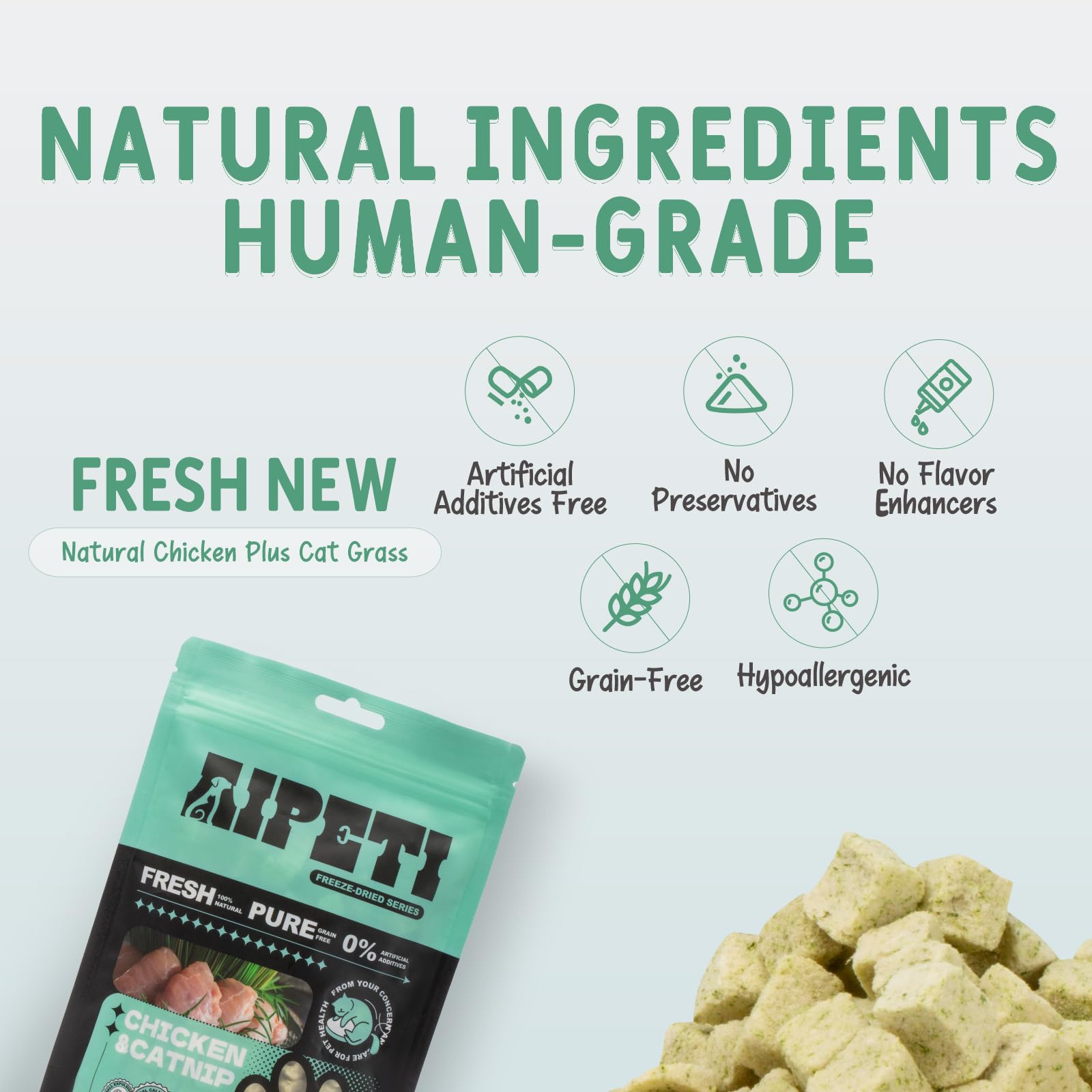 AIPETI dental-health texture demonstrates tartar-fighting crunchy bites