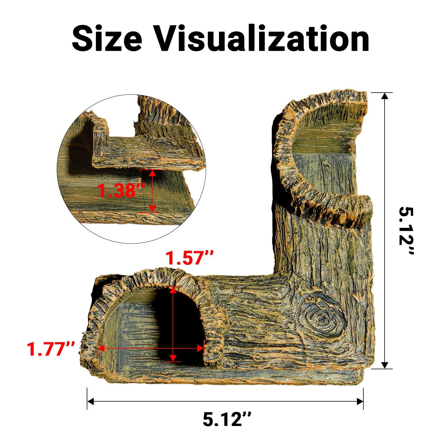 Aiqriwv Stable design anchor helps keep the hideout in gravel or sand.