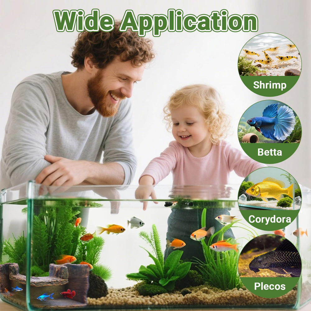 Aiqriwv Easy to clean surface supports quick tank maintenance.