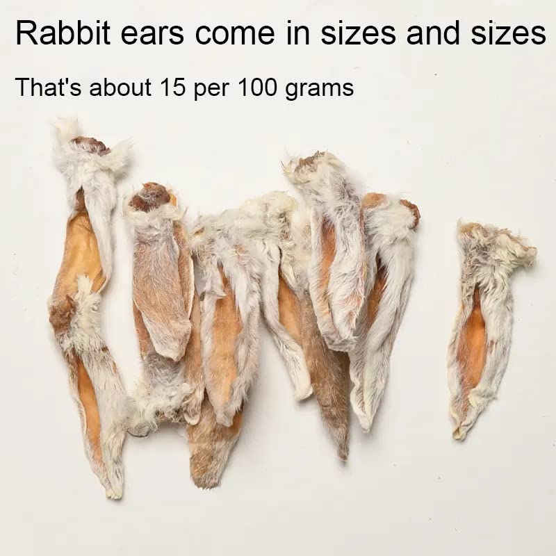 Air Dried Rabbit Ears dog chew close-up for tooth-friendly enrichment.