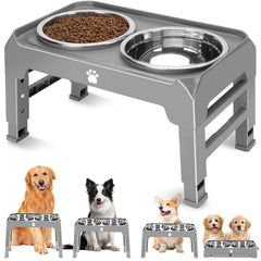 AirMX elevated-dog-bowl-stand reduces neck strain during meals.