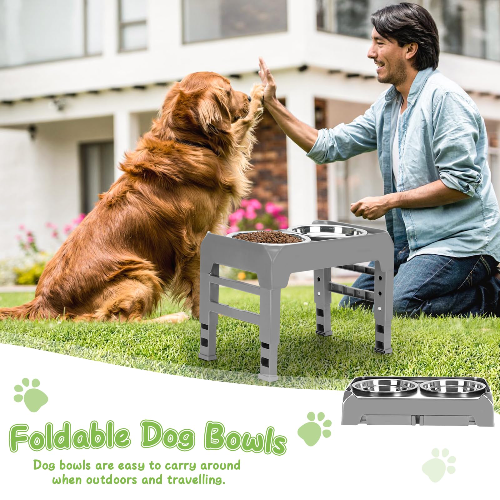 AirMX rounded-bowl-edges protect pets from bumps during feeding.