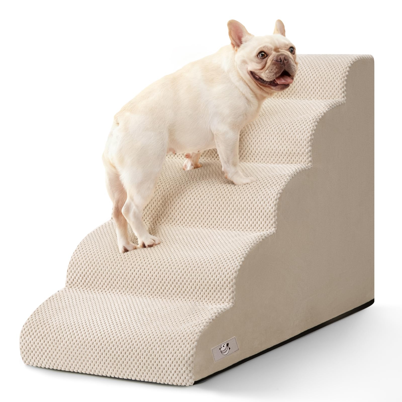 Airpanda 5-step dog stairs high-bed offer stable climbs for small dogs.