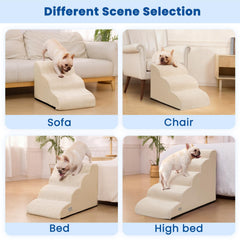 Airpanda dog steps foam detail; high-density foam for stable support
