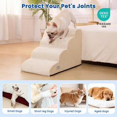 Airpanda dog steps non-slip bottom; keeps stairs steady during climbs