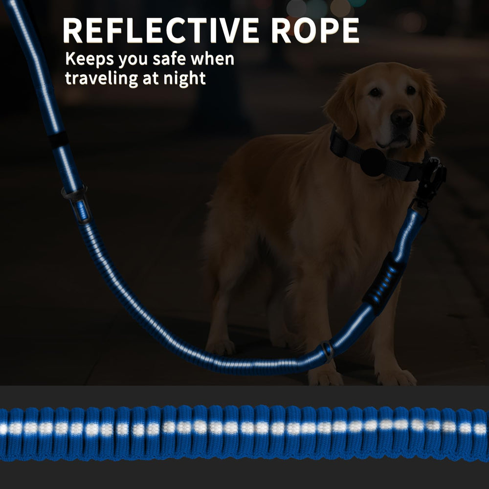 AIRUIDOG leash with seat belt buckle for car safety during travel.
